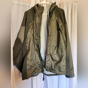 Marmot Men's Ski Jacket  GORE-TEX Waterproof Winter Coat Green Hooded Size M